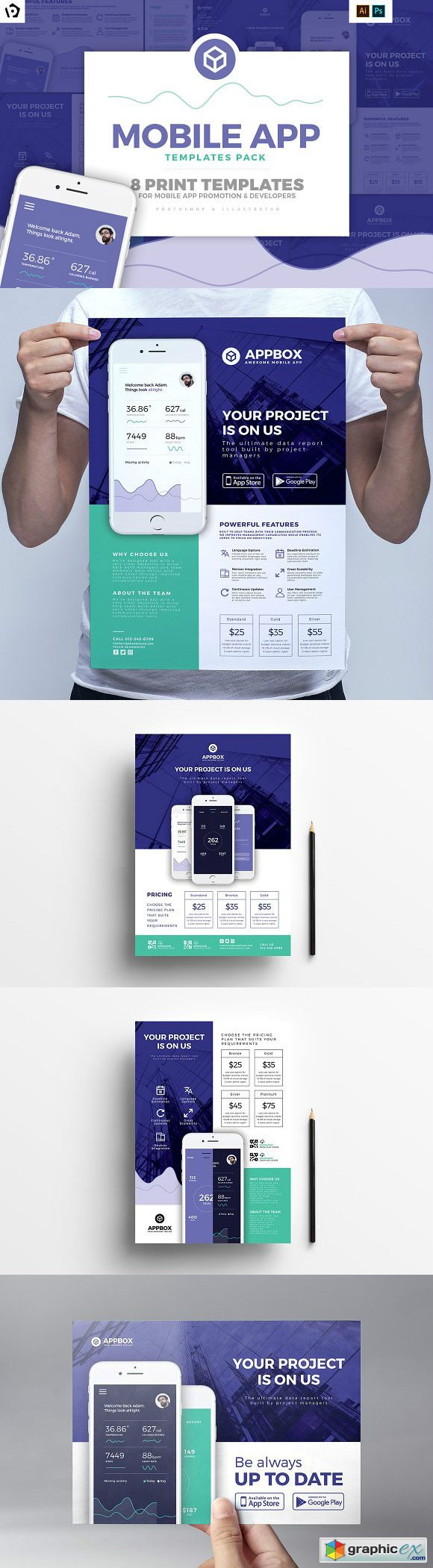 Mobile App Templates Pack