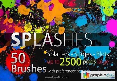 50 HQ SPLASHES Brush Set