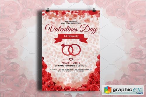 Valentine's Day Event Flyer -V726