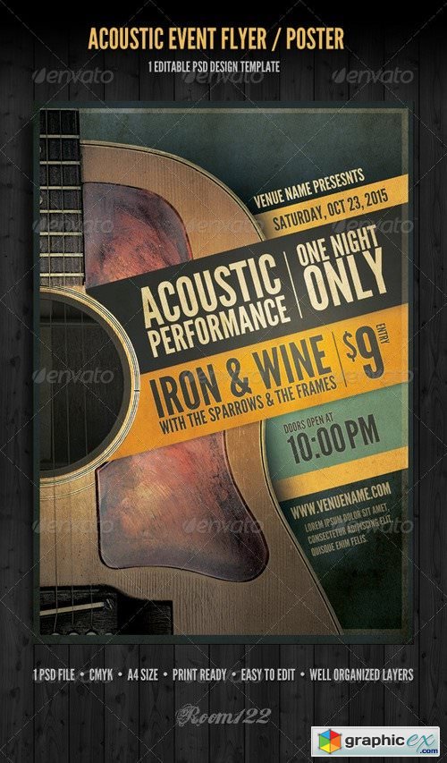 Acoustic Event Flyer/Poster Template