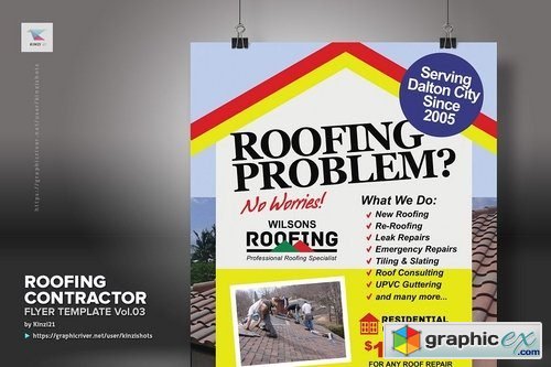 Roofing Contractor Flyer Vol.03