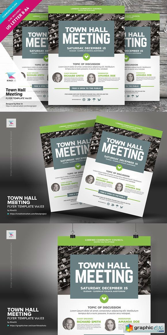 Town Hall Meeting Flyer Vol 03