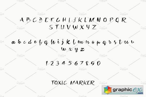 Toxic Marker Font 1927895