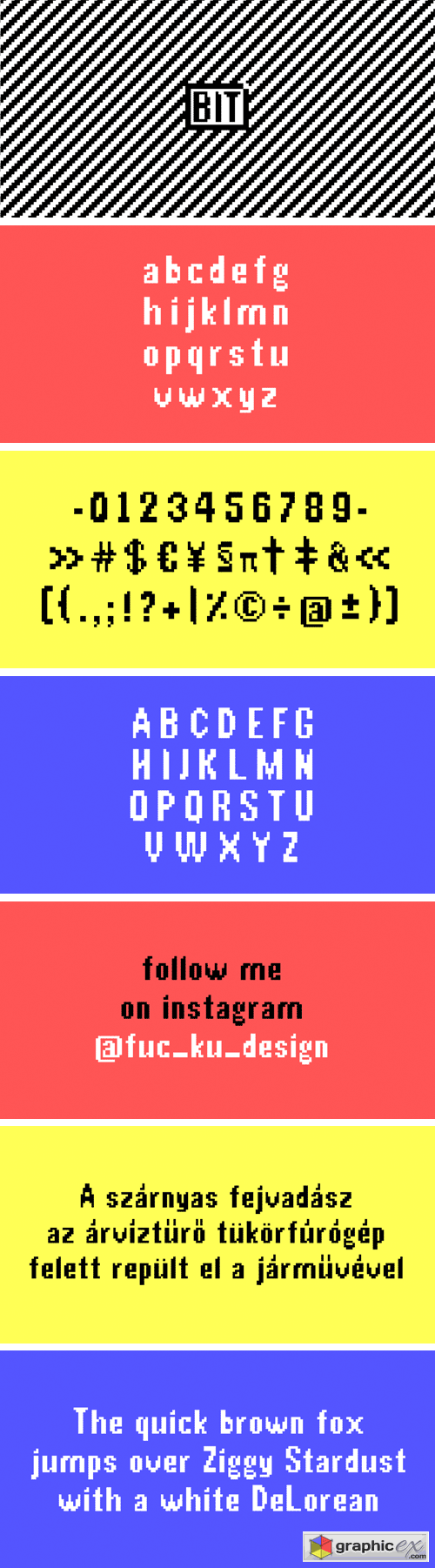 BIT Pixel Typeface