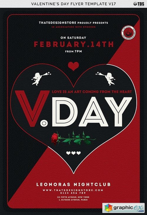 Valentines Day Flyer Template V17 2186425