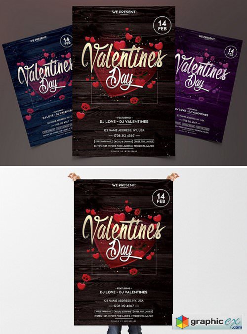 Valentines Day - PSD Flyer Template