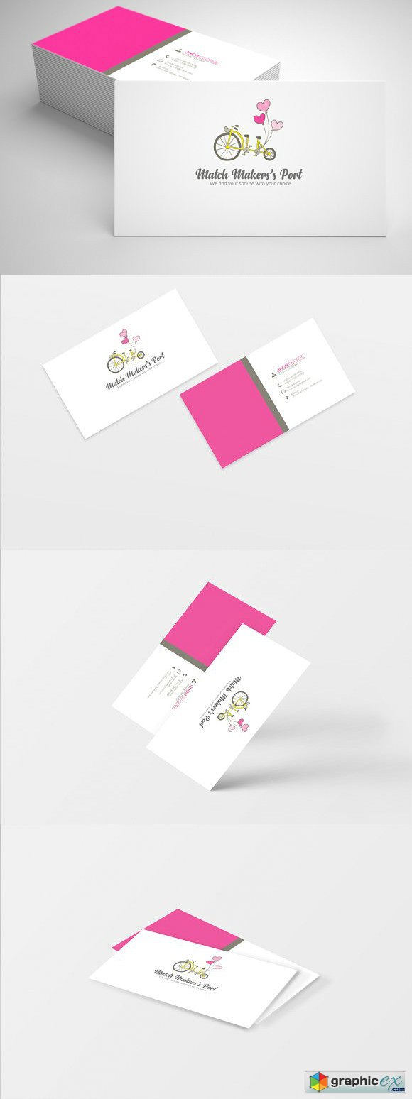 Match Makers Business Card Template
