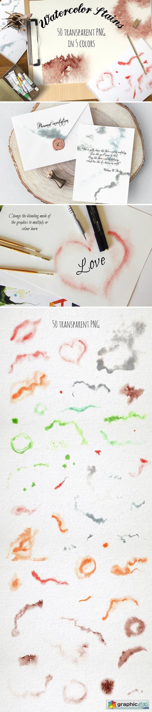 Watercolor Stains