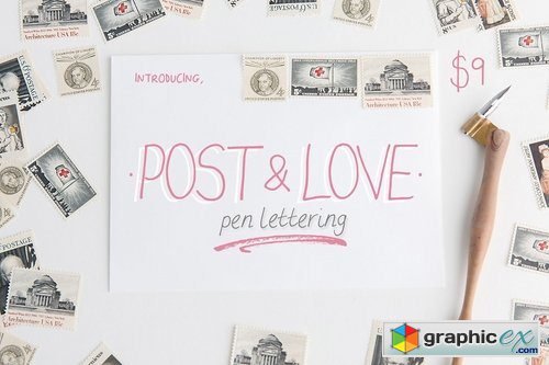 Post & Love Font