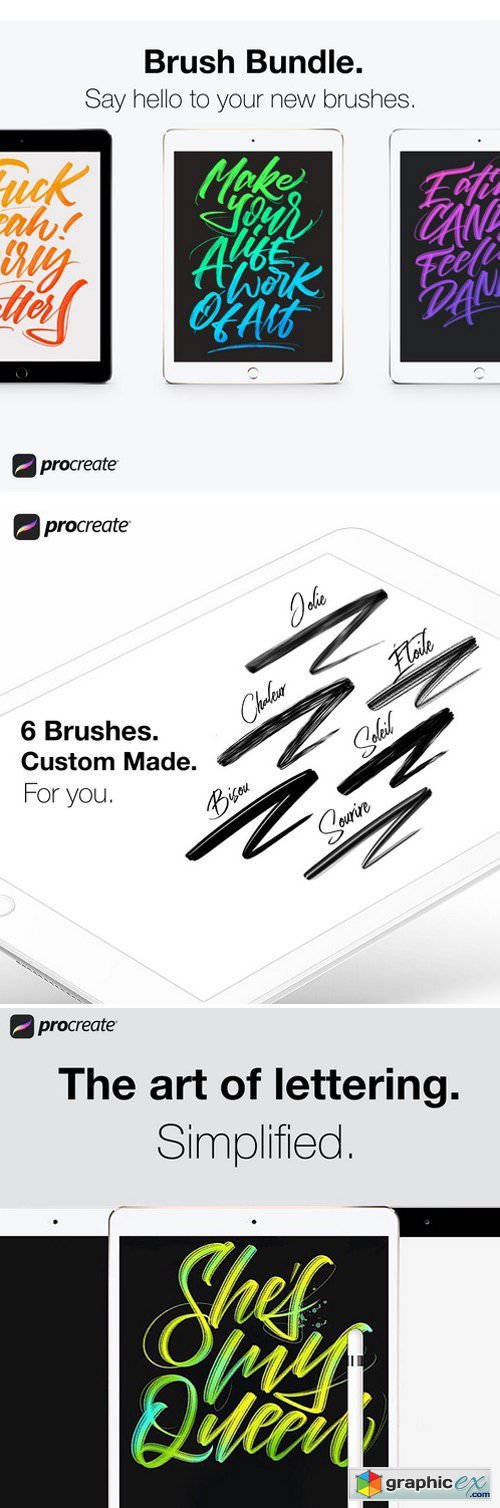 Procreate Lettering Brush Bundle!