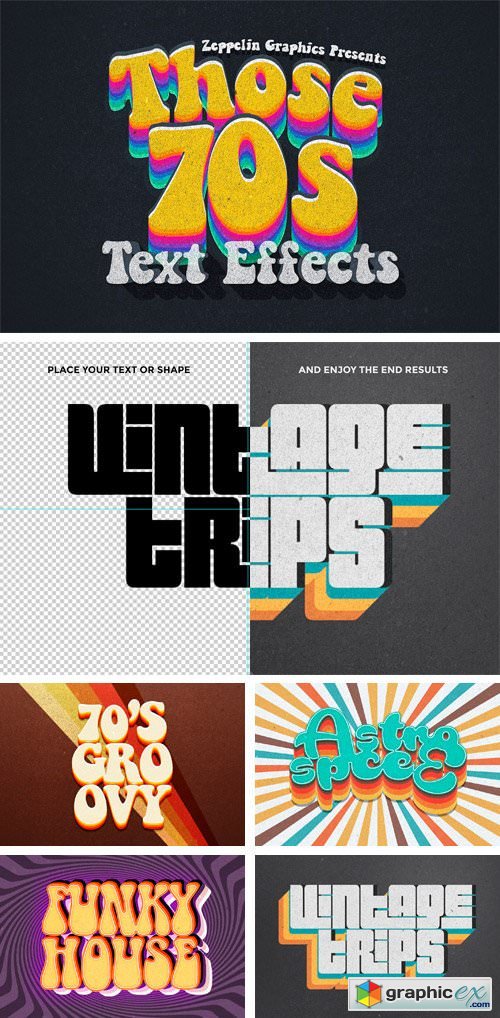 70s Text Effects for Photoshop