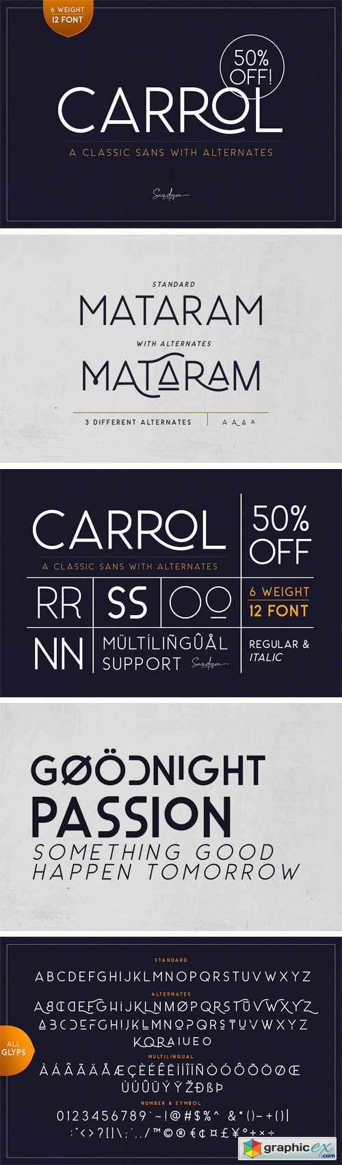 Carrol Sans (12 Fonts)