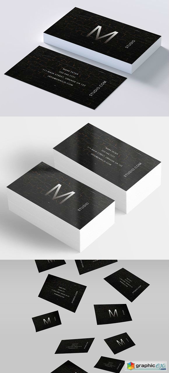Classy rich texture business card