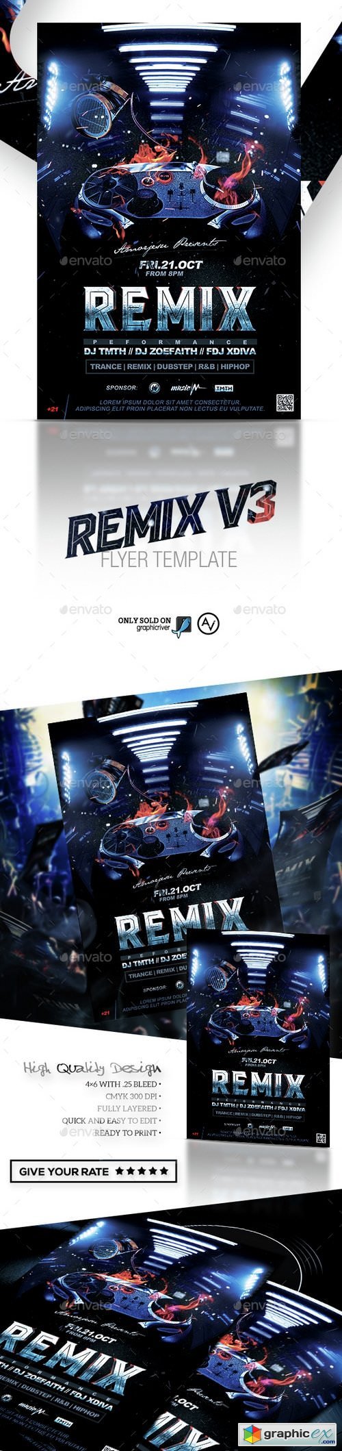 Remix Flyer Template V4