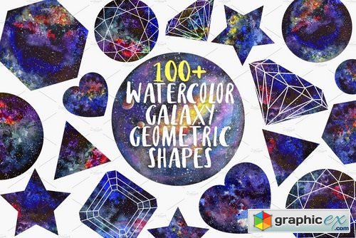 Watercolor Geometric shapes 2140841