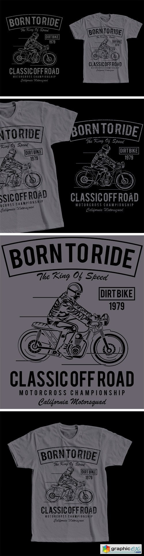 Born To Ride T-Shirt Design