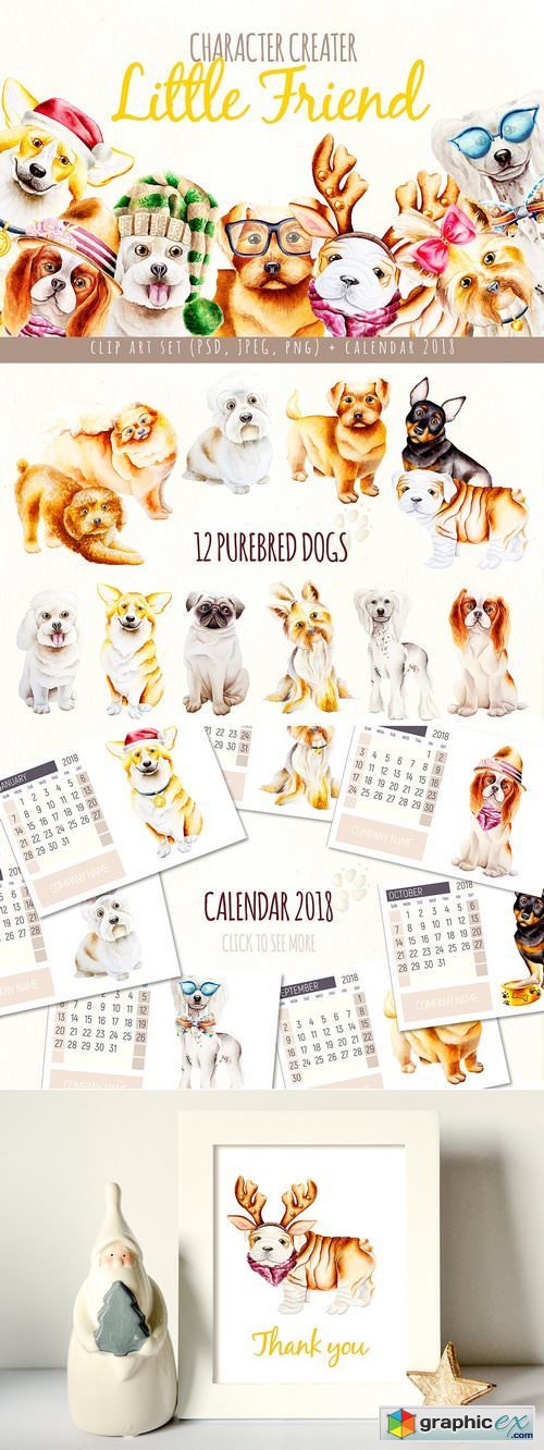 Dog creator + calendar