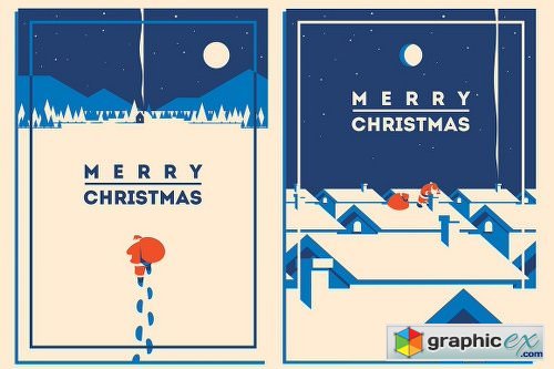 8 Christmas Posters & Cards