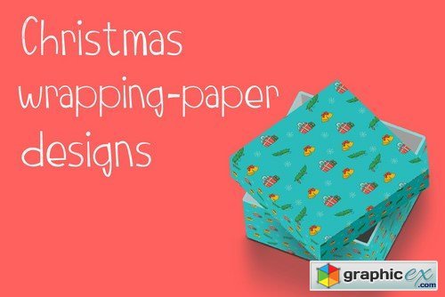 Christmas Doodle Wrapping design