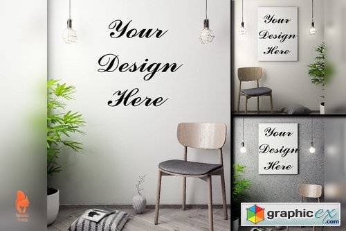 Mockup Poster with various frames 2210523