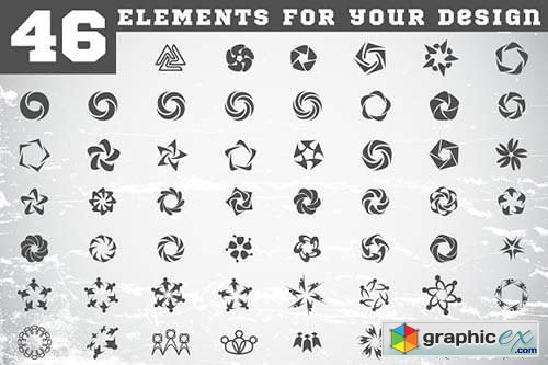 46 elements for your logo design