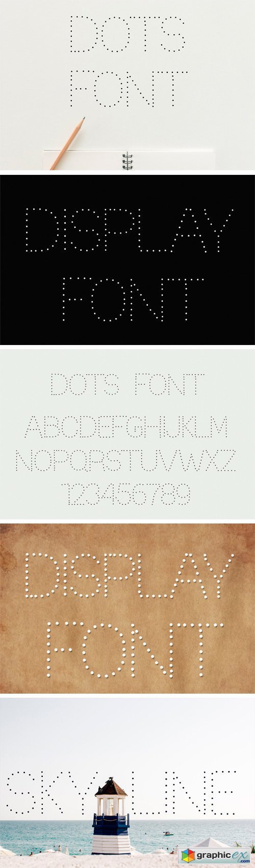 Dots Display Font