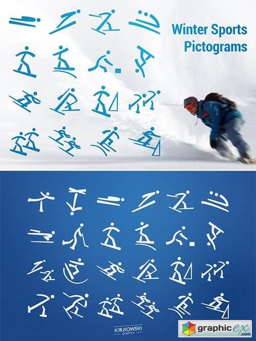 Winter Olympic Pictograms Font