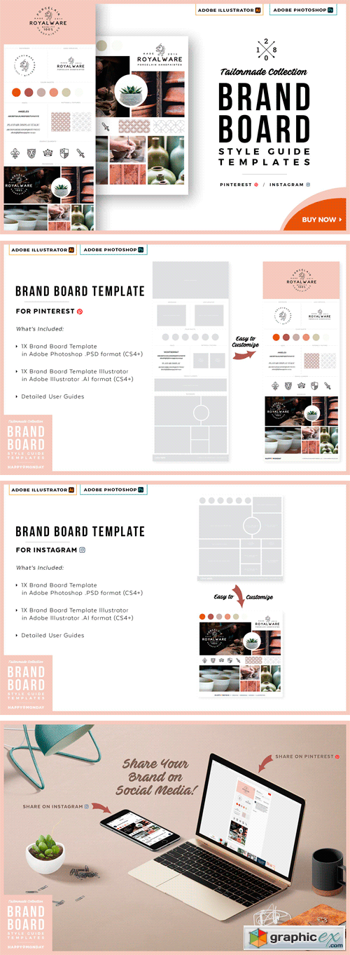Tailormade Brand Board Templates