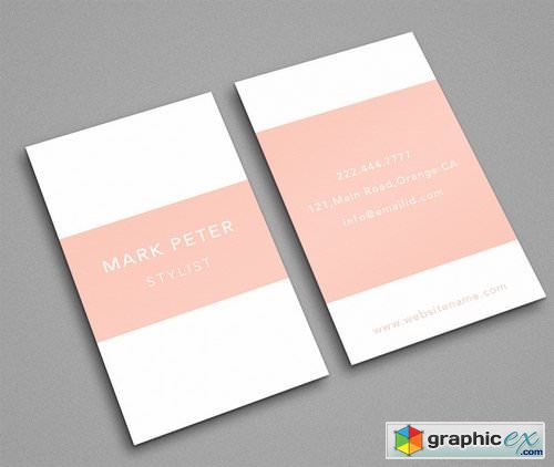 Simple elegant pinkish card