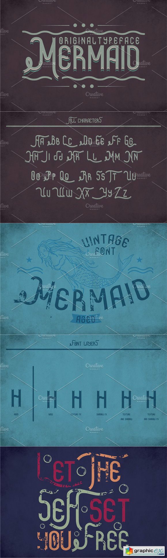 Mermaid Vintage Label Typeface