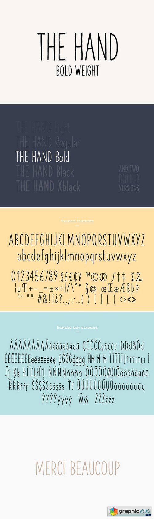The Hand Font - Bold