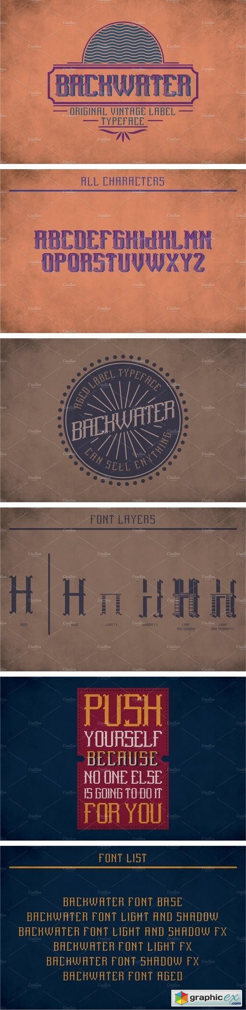Backwater Vintage Label Typeface