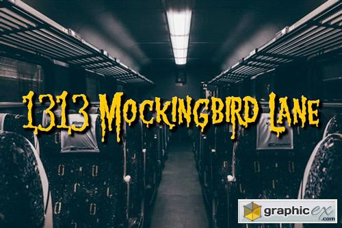 1313 Mockingbird Lane Font
