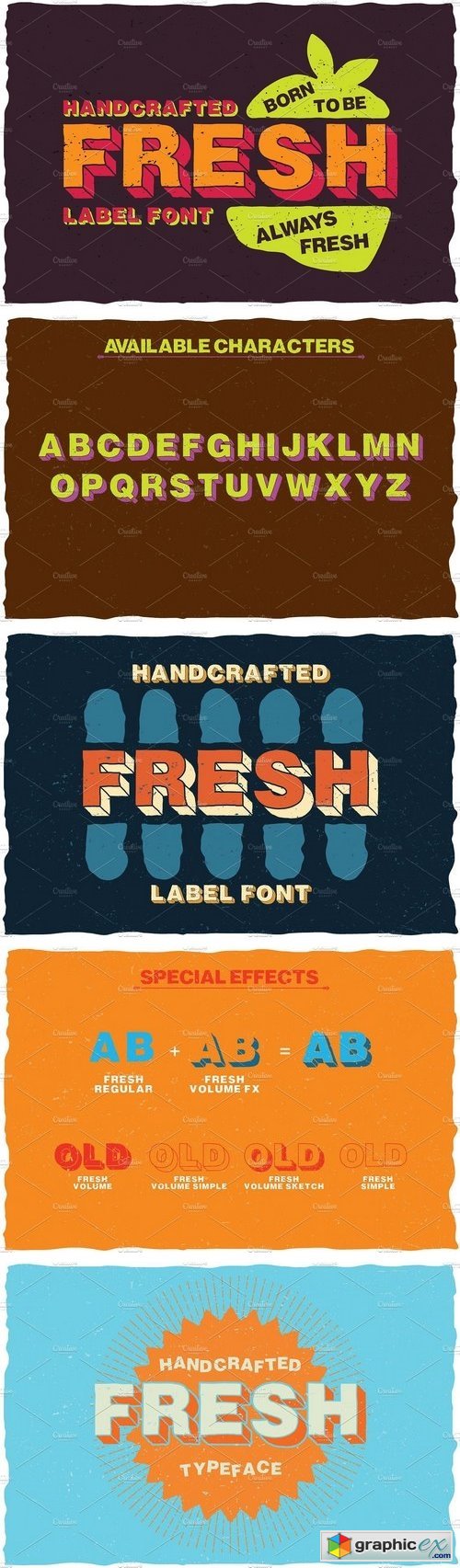 Fresh Cartoon Look Label Typeface