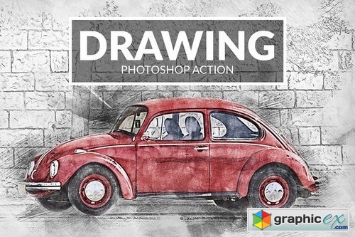 Drawing Photoshop Action 2280791