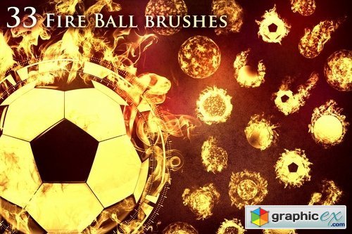 33 Fireball Brushes
