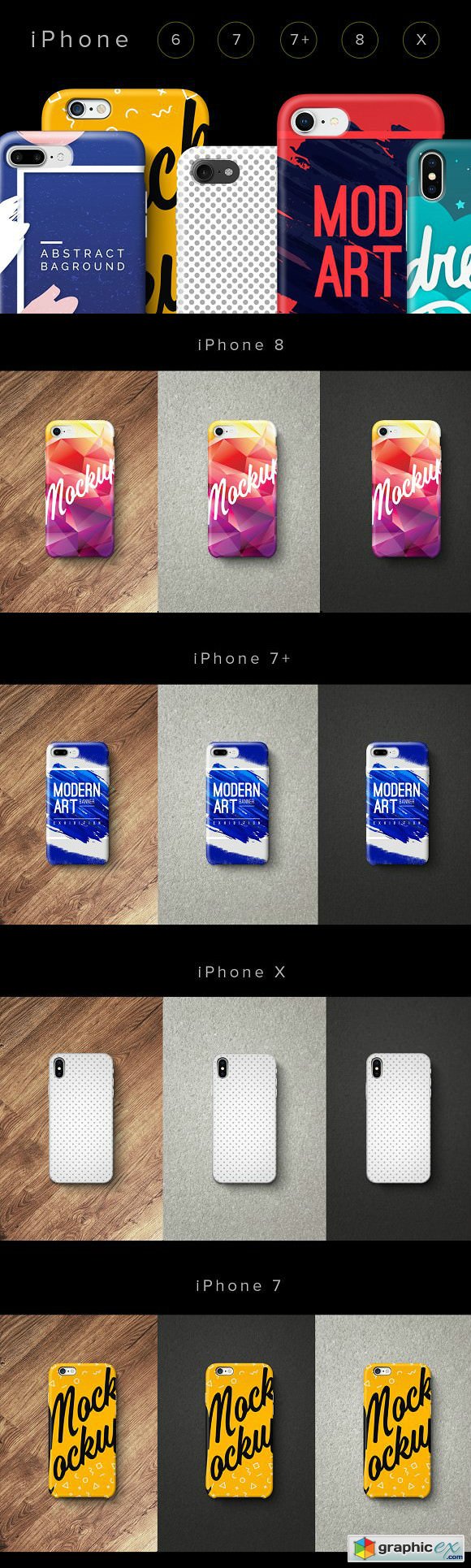 ases iPhone 6, 7, 7plus, 8, X Set