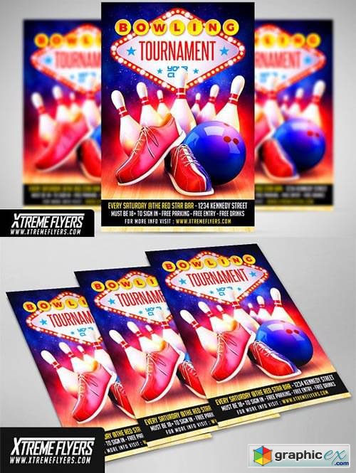 Bowling Flyer Template