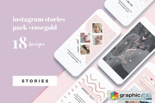 Rosegold Instagram Stories Pack