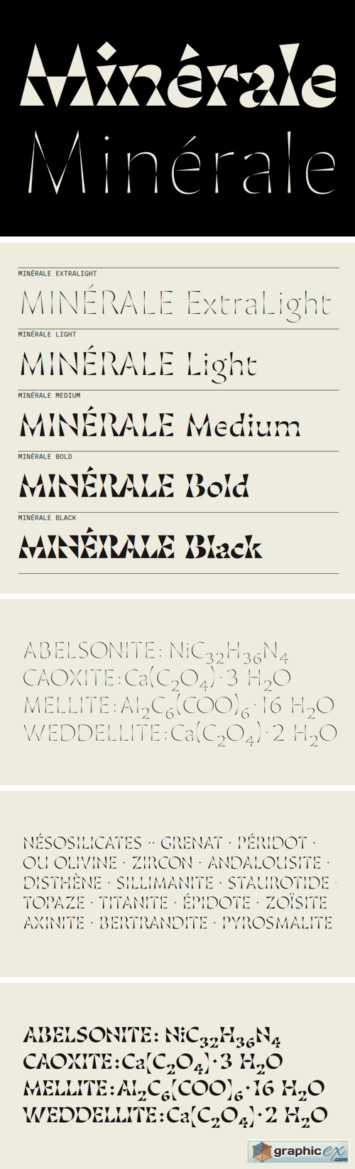 Minerale Font Family