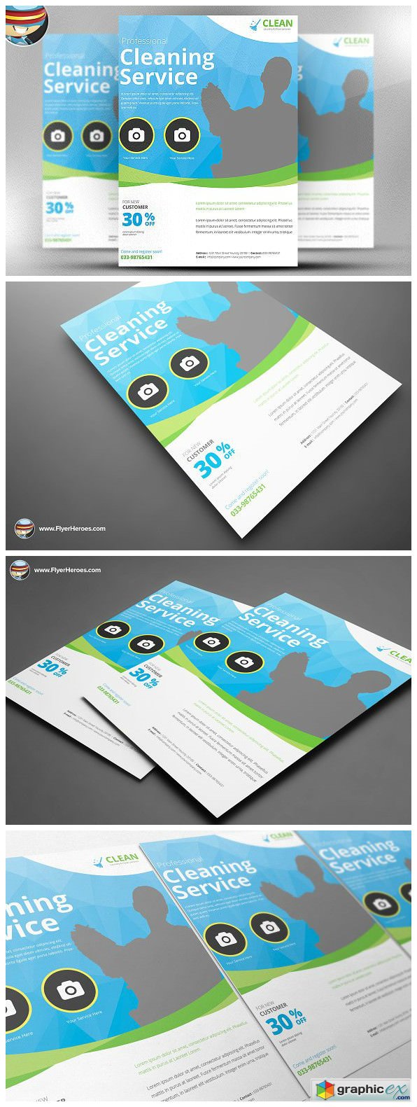 Cleaning Service Flyer Template 2317985