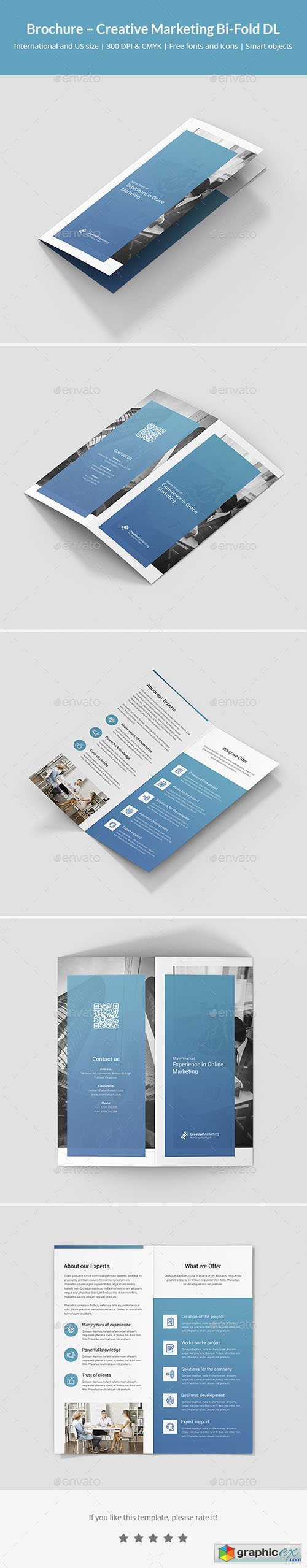 Brochure  Creative Marketing Bi-Fold DL