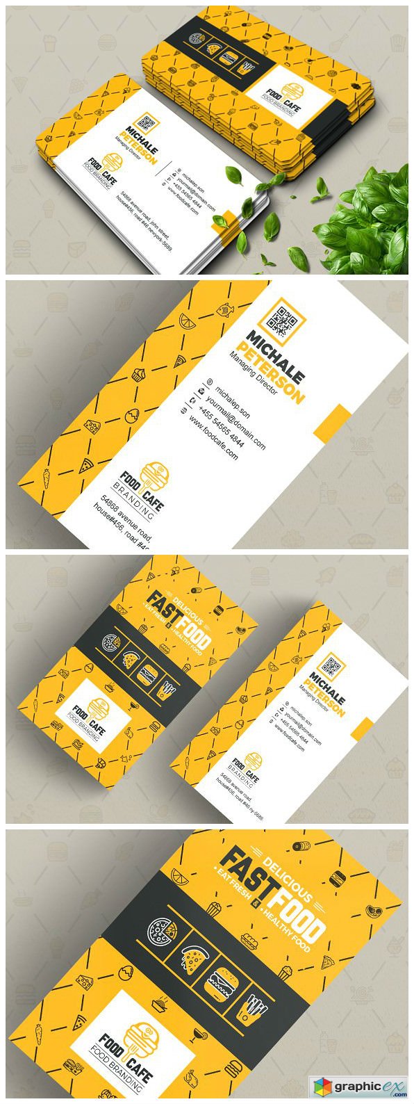 Business Card for Fast Food Company