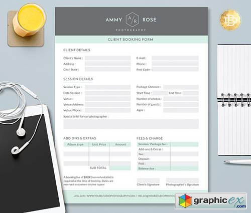 Client Booking Form Template CBF002