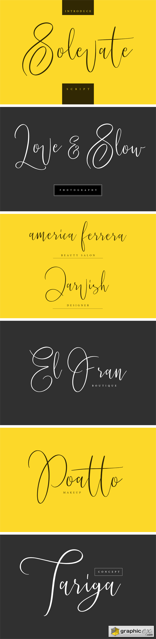Fontbundles - Solevate Typeface
