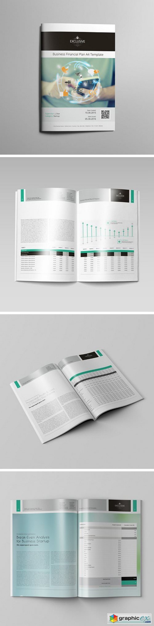KeBoto - Business Financial Plan A4 Template
