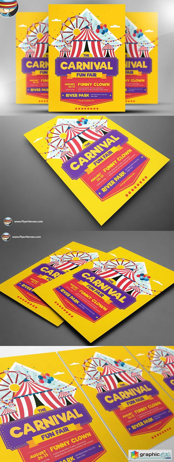 Carnival Funfair Event Flyer