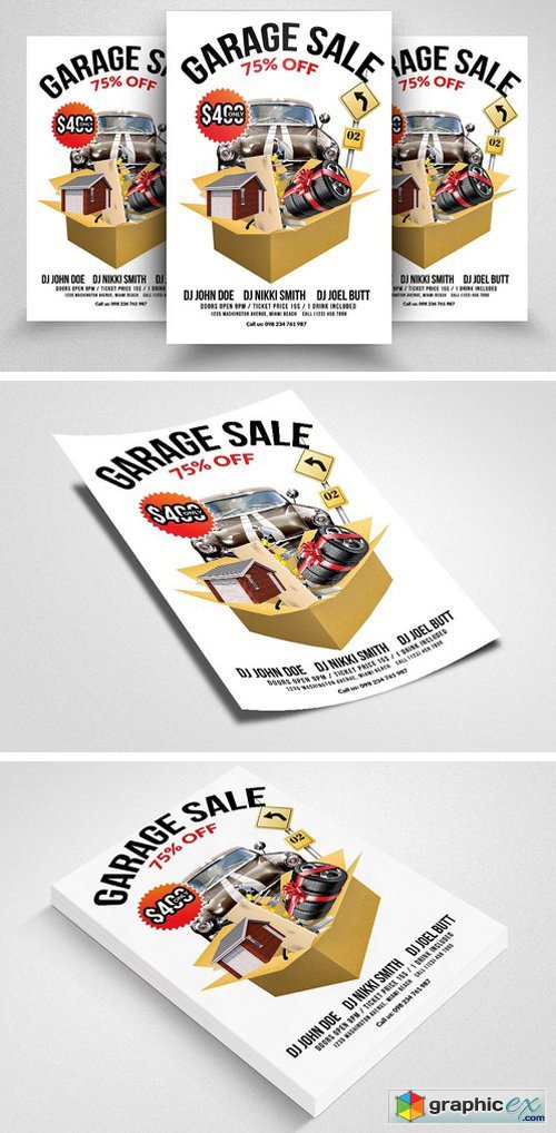Yard For Sale Print Template Flyer