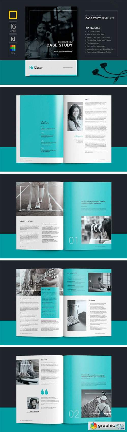 Case Study Booklet 2317564 » Free Download Vector Stock Image Photoshop