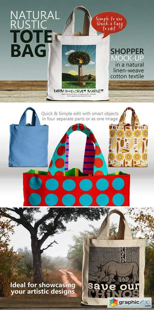 Tote Bag: Boxy Style with Handles